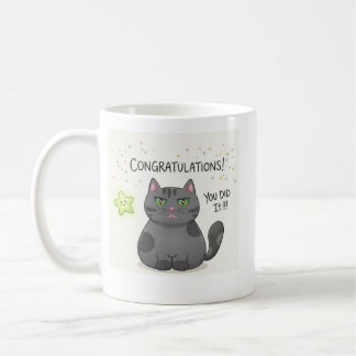 Süße Kawaii-Katzen-Ästhetik-Druck Kaffeetasse