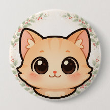 Süße Kawaii-Katzen-Gesichtstaste