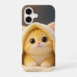 Süße Kawaii-Katzen-Handytasche iPhone 16 Hülle