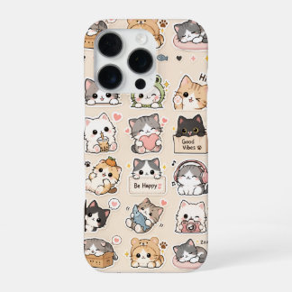 Süße Kawaii-Katzen-Handytasche – Lieblich iPhone 16 Pro Hülle