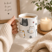 Süße Kawaii-Katzen-Muster-Kaffeetasse Kaffeetasse