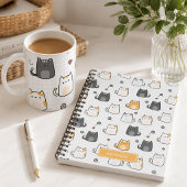 Süße Kawaii-Katzen-Muster-Kaffeetasse Kaffeetasse