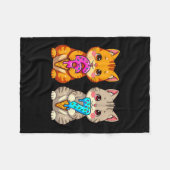 Süße Kawaii Katzen Neko 67 Drip Meme Lustig Sechs  Fleecedecke (Vorderseite (Horizontal))