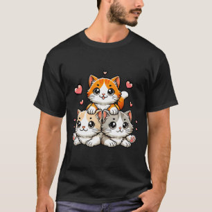 Süße kawaii Katzen neko lustige Katze Katzenliebha T-Shirt