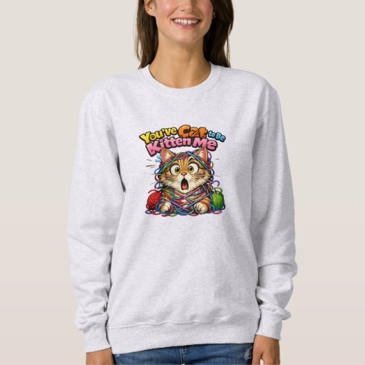 Süße Kawaii Katzen Sweatshirt (Vorderseite)