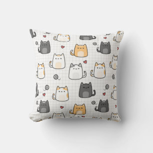 Süße Kawaii-Katzen-Wurfkissen Kissen