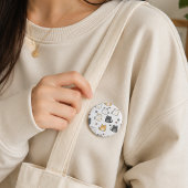 Süße Kawaii-Katzenmuster Pinback-Taste Button