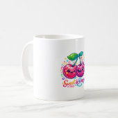 Süße Kawaii-Kirschen-Gärtnertasse Kaffeetasse (Vorderseite Links)