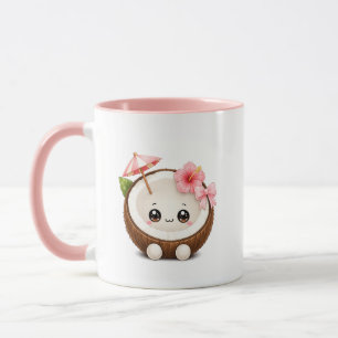 Süße Kawaii-Kokos-Tasse Tasse