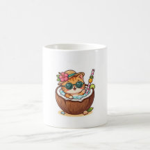 Süße Kawaii-Kokoskatze-Sonnenbrille Sommer-BSticke