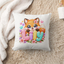 Süße Kawaii Lily Fuchs Name Pastell Rosa Floral Wo