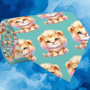 Süße Kawaii Löwen Krawatte