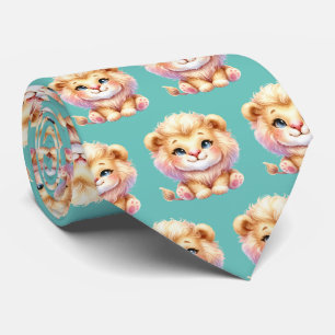 Süße Kawaii Löwen Krawatte