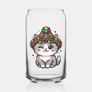 Süße Kawaii Marokkanische Amazigh Katzen-Wollmütze Dosenglas