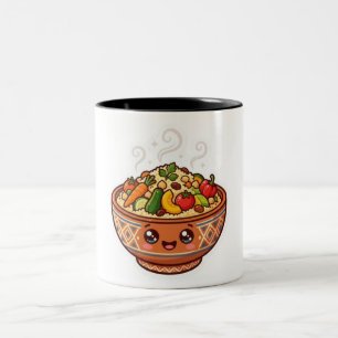 Süße Kawaii-Marokkanische Couscous-Schüssel Aufkle Zweifarbige Tasse