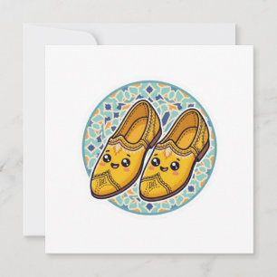 Süße Kawaii marokkanische gelbe Belgha Schuhe anSt Einladung