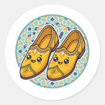 Süße Kawaii marokkanische gelbe Belgha Schuhe anSt