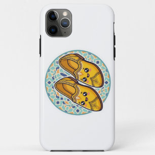 Süße Kawaii marokkanische gelbe Belgha-Schuhe und Case-Mate iPhone Hülle