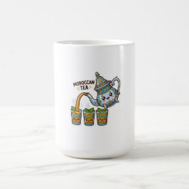 Süße Kawaii Marokkanische Minztee Teekanne und Glä Kaffeetasse