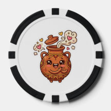Süße Kawaii Marokkanische Tanjia-Tonpfanne-Speisen