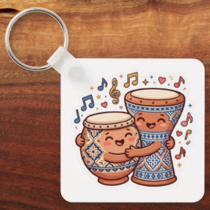 Süße Kawaii marokkanische traditionelle Tongeschir Schlüsselanhänger