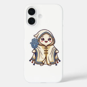 Süße Kawaii Marokkanischer Barnous-Umhang und Kham iPhone 16 Hülle