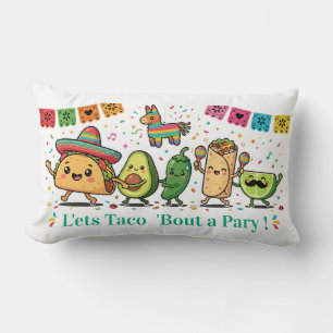 Süße Kawaii-Mexikanische-Food-Party - Taco Burrito Lendenkissen