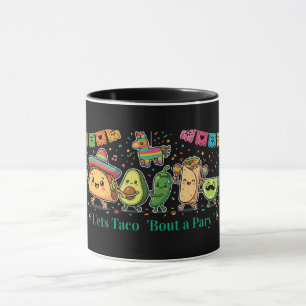 Süße Kawaii-Mexikanische Lebensmittelparty - Taco  Tasse