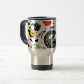 Süße Kawaii-Mond-Cartoon-Kaffeetasse Reisebecher (Vorderseite Links)