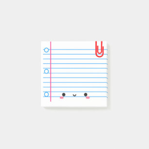 Süße Kawaii Notizbuch Papier Gestaltung Post-it Klebezettel