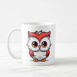 Süße Kawaii-Ohreneulen-Cartoonfigur Kaffeetasse