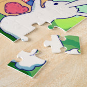 Süße Kawaii Osterhasen Mädchen Puzzle (Seite)