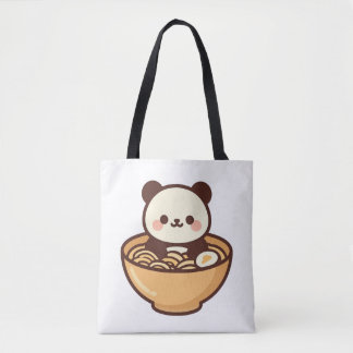 Süße Kawaii-Panda-Ramen-Schüssel | Anbetungswürdig Tasche