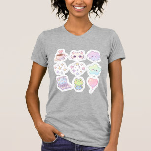 Süße Kawaii-Pastell-Aufkleber-Packung Ästhetische T-Shirt