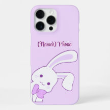 Süße Kawaii Pastell-Lila Hängeohren-Hasen Custom