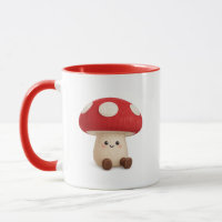 Süße Kawaii Pilz Kaffeetasse