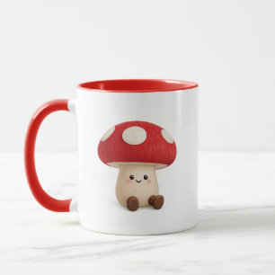Süße Kawaii Pilz Kaffeetasse
