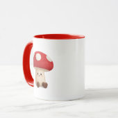 Süße Kawaii Pilz Kaffeetasse (Vorderseite Links)
