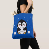 Süße Kawaii-Pinguin-Winter-Tasche Tasche (Von Nahem)