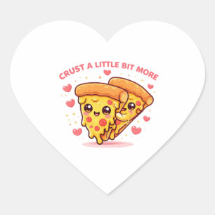 Süße Kawaii-Pizza-Aufkleber – Lustiger Pizza-Liebh Herz-Aufkleber