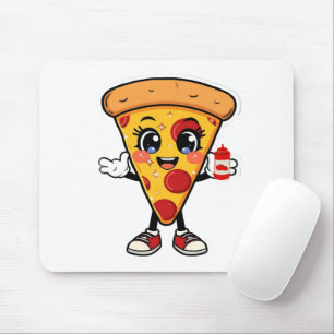 Süße Kawaii-Pizza-Cartoon-Mauspad Mousepad