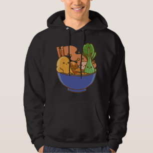 Süße Kawaii Ramen Japan Essen Gesichter Anime Kind Hoodie