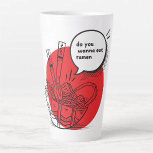 Süße Kawaii-Ramen - Lustiges Japanisches Essen Milchtasse