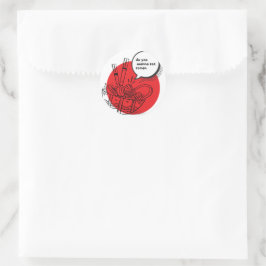 Süße Kawaii-Ramen - Lustiges Japanisches Essen  Runder Aufkleber