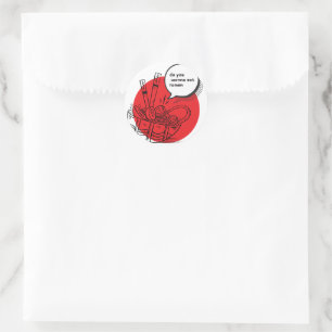 Süße Kawaii-Ramen - Lustiges Japanisches Essen  Runder Aufkleber