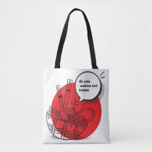 Süße Kawaii-Ramen - Lustiges Japanisches Essen  Tasche