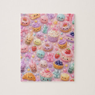 Süße Kawaii-Regenbogen-Glitter-Bubble-Tea-Squishie Puzzle
