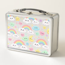 Süße Kawaii-Regenbogen-Kinder-Lunchbox