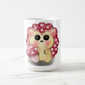 Süße Kawaii-Rote-Pilz-Igel-Art Kaffeetasse (Mittel)