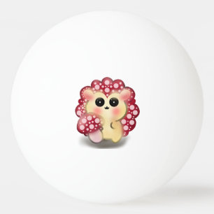 Süße Kawaii Rote Pilz Igel Fliegenpilz Kunst Tischtennisball